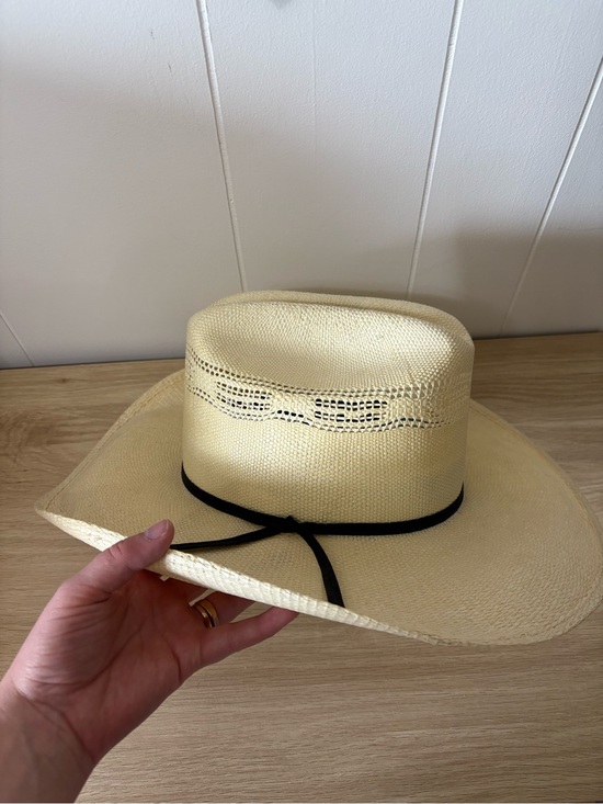 Stetson Other - Stetson Natural Straw Cowboy Hat with Black Band